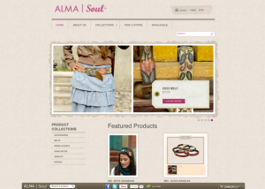 ALMA shopify screenshot